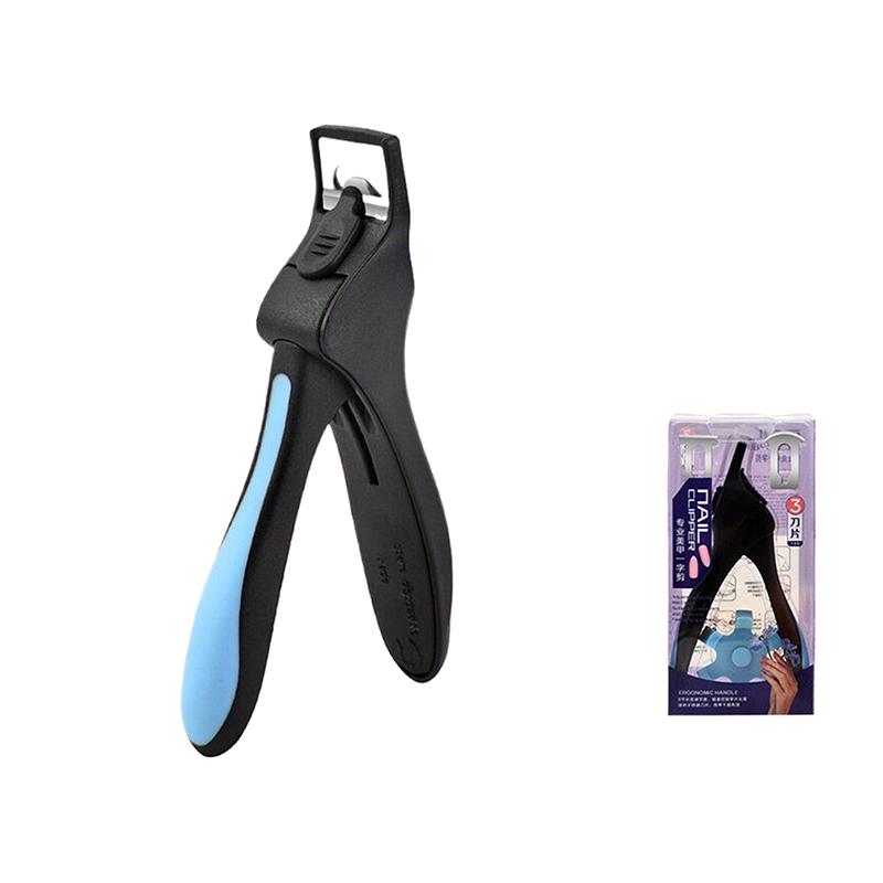 U-Shaped French False Nail Scissors Nail Clipper Adjustable Nail Tip Cutter Trimmer Manicure With Sizer Precise Cutting