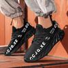 Flying woven men's shoes mesh breathable lightweight blade shoes casual fashion large size shoes sports running shoes men