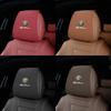 Car Stickers For Alfa Romeo Leather Car Seat Headrest AntiDirty Elastic Pillowcase Protective Cover For Alfa Romeo 4C 159 166 Gi