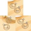 Geometric Alloy Hoop Earrings For Women With Minimalist Design Perfect For Fall