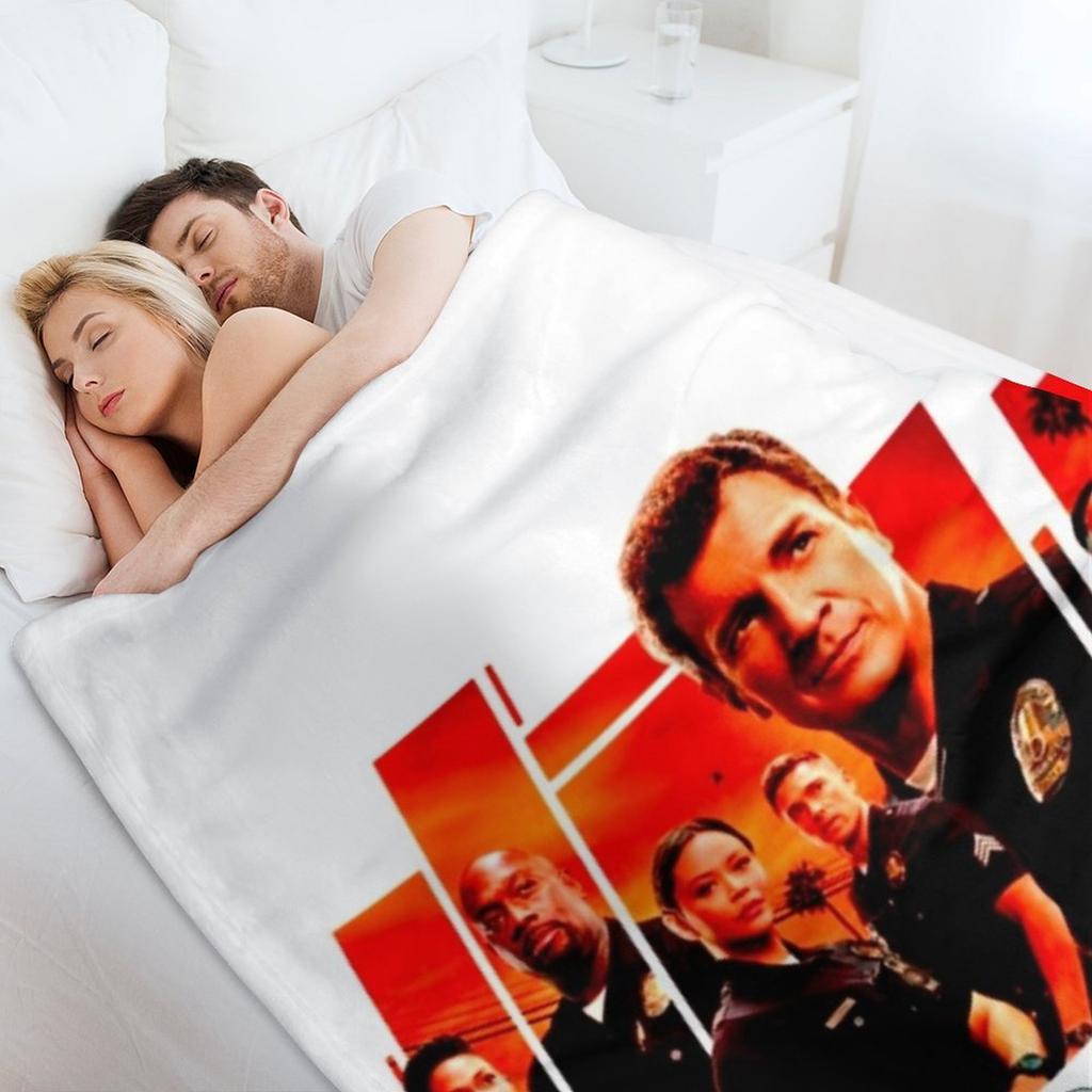 The Rookie Fanart Poster Throw Blanket Soft Plaid Soft Beds Sofa Quilt Personalized Gift Blankets