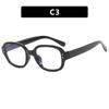 Modern Retro Narrow Oval Shaped Glasses Frame Female Concave Design Street Photography Personalized Flat Mirror Simple Design