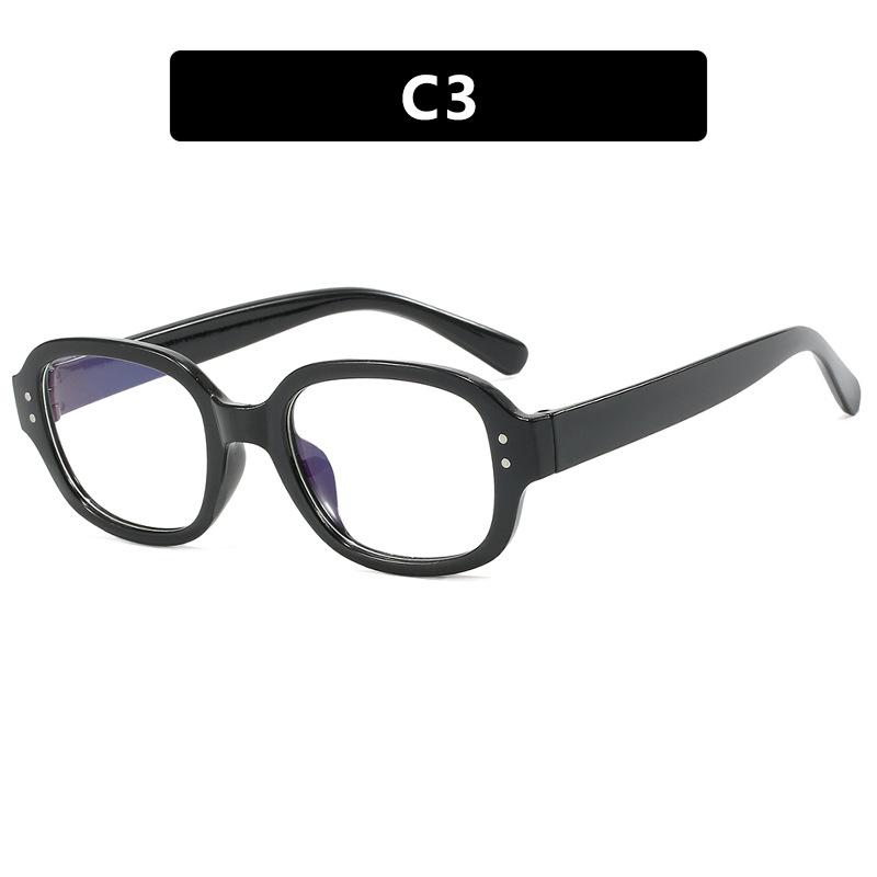 Modern Retro Narrow Oval Shaped Glasses Frame Female Concave Design Street Photography Personalized Flat Mirror Simple Design