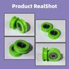 10Pcs Nylon POM Bearing Pulley Stainless Steel Rubber-Coated Pulley  for Doors Windows
