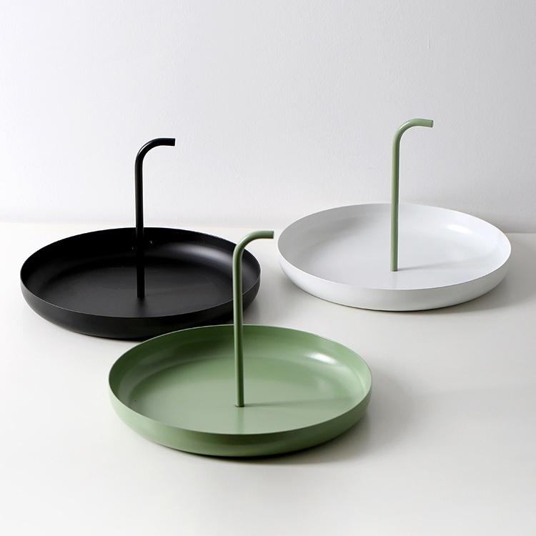 Nordic Style Eisen Obst Snacks Aufbewahrungskorb Home Decor Obstschale Snack Platte Kunst Disply Lagerung C