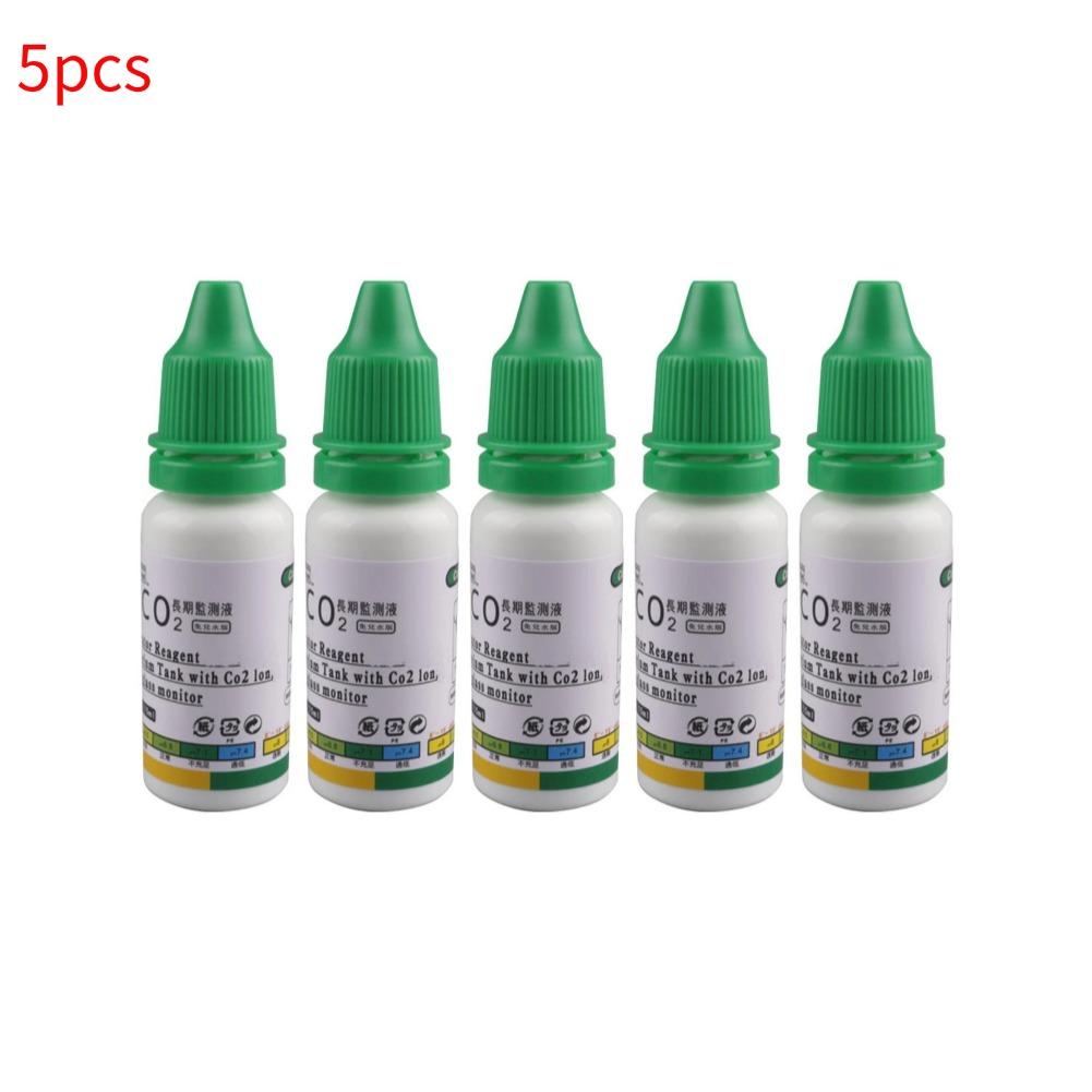 15ml Aquarium CO2 Solution Monitor CO2 System Concentration Fish Tank Glass Liquid Tester Fluid Glass Carbon Dioxide Checker