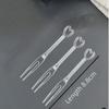 Transparent Plastic Fruit & Dessert Fork