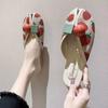 Fashion Woman Slippers Flat Fruit Shoes for Women Outside Round Toe Slides On Promotion New Collection H Sandal Slip-resistant Sandals