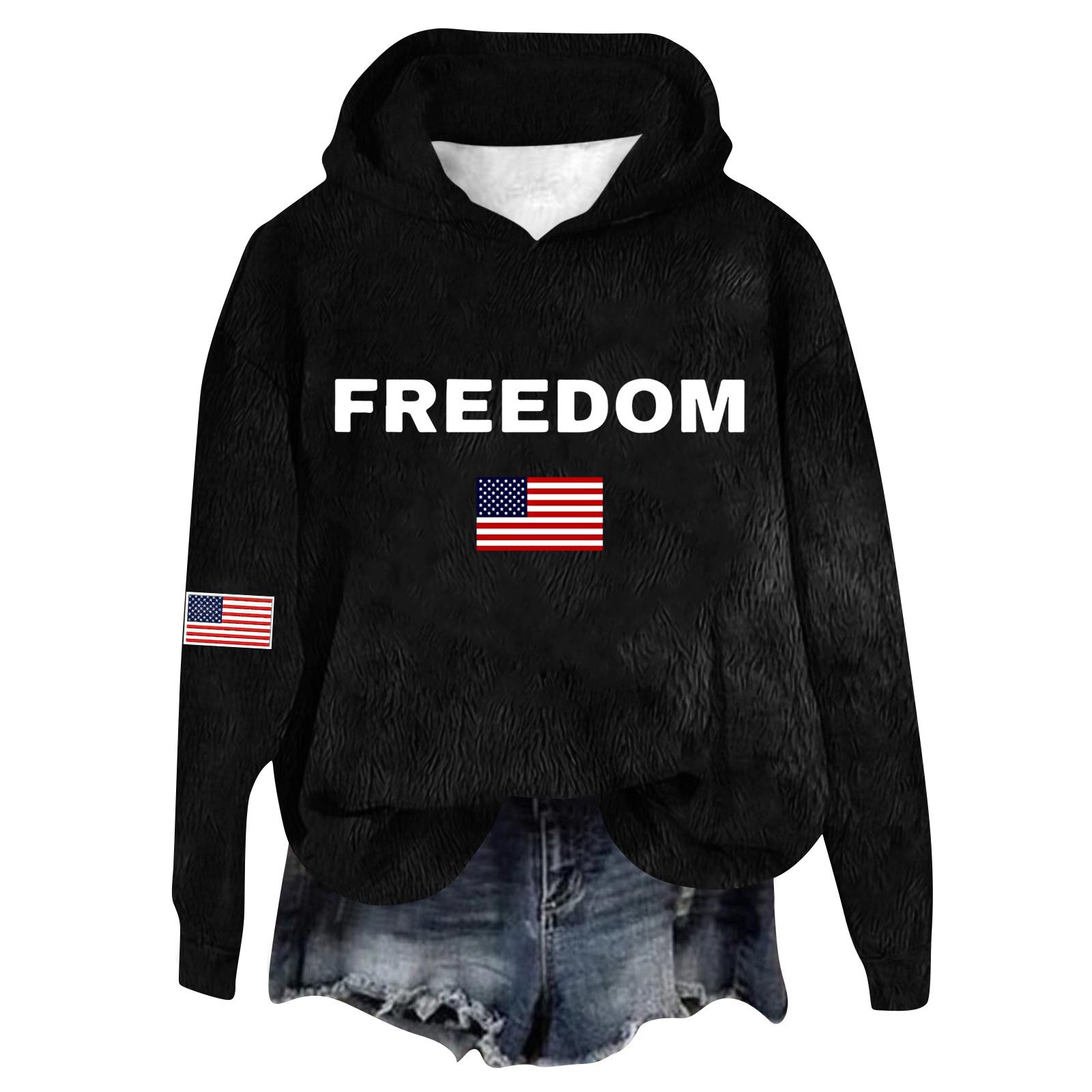 

Женский фланелевый топ с капюшоном и длинным рукавом с принтом, толстовка с капюшоном XXL чёрный