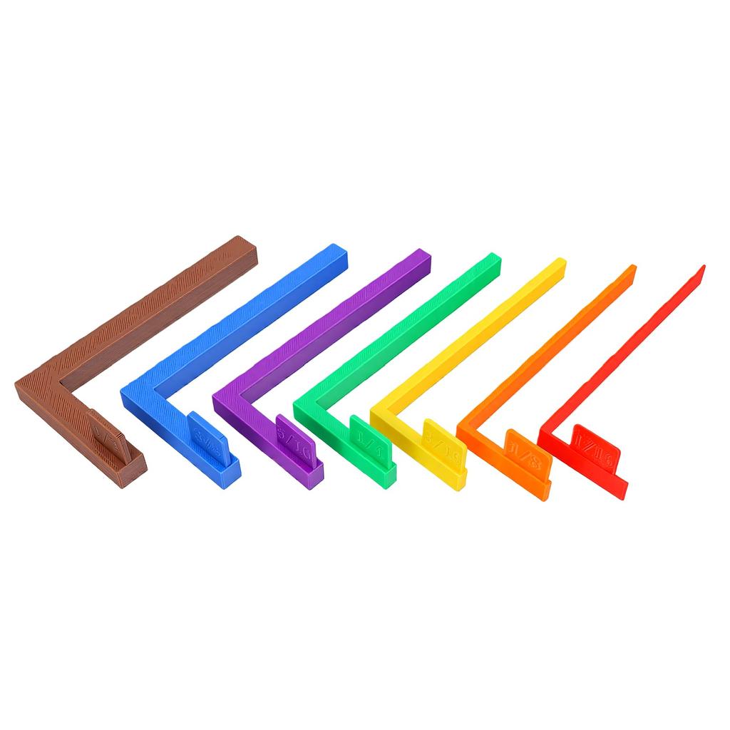 7pcs Paper Crafting Alignment Guides with Storage Case Color Coded Precision Layering Tool Set for Card Making DIY
