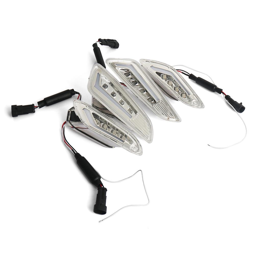 Motorcycle Front Rear Turn Signals Blinker Daytime Running LED Light For Vespa Sprint Primavera 150 Sprint150 Primavera150