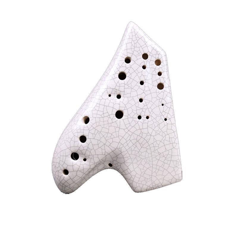 White Ocarina Triple Ocarina Music Instrument Tone C Legend Ocarinas Professional Musical Instrumentation Flute Accessories