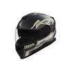 Custom Safety Double Lens ECE Approved Full Face Cross Motorcycle Helmet Function Black Gold