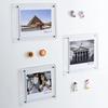 2PCS Portable Acrylic Picture Frame Rectangle Show Stander Poster Display Stand  Living Room