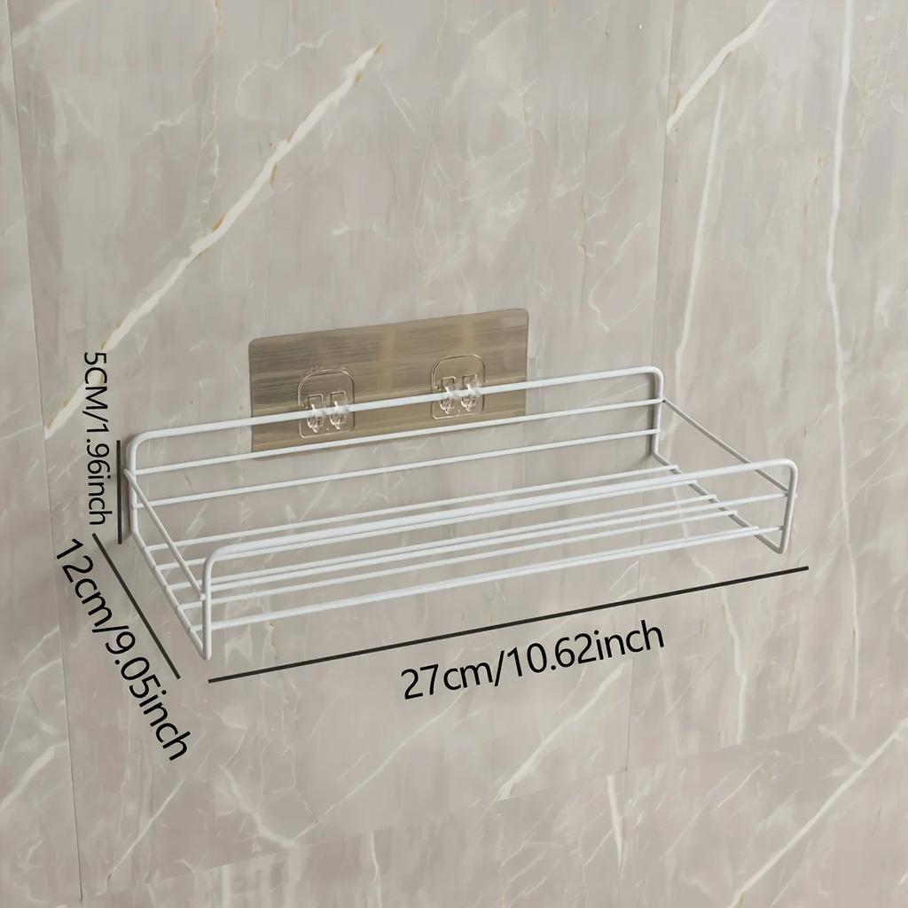 1pc-Punch-free Triangular Storage Rack Saves Space and Is Suitable for Storing Spices, Bathroom Supplies and Sundries.