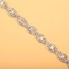 1pcs Bracelets 1 Yard Rhinestone Ribbon 1.5cm Width White Rhinestone Sparkling Rhinestone Chain Rhinestone Trim DIY Décor