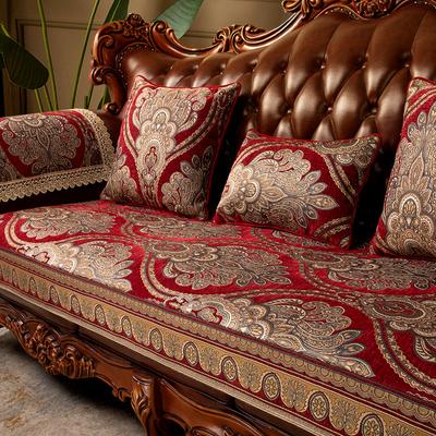 Europäische Chenille rutschfeste Sofabezüge für Wohnzimmer Jacquard Sofakissen Modernes Sofahandtuch Sitzpolster Wohnkultur Couchbezug