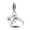 New Trend copper Irregular Bead Charms Teeth Chameleon Dangle Unicorn Rocking Horse Charm Bead Charms Compatible With Authentic Charm Bracelets Diy