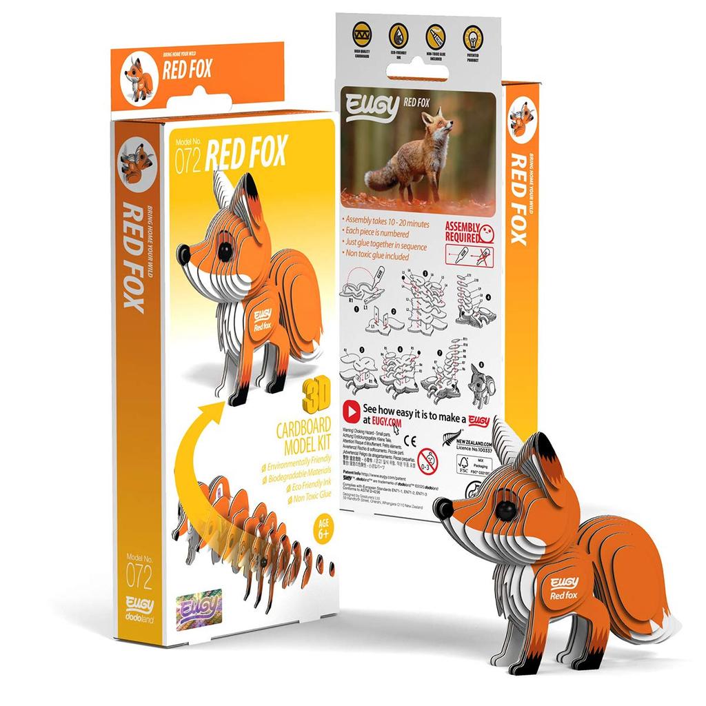 EUGY Fox Paper Puzzle - A fun educational toy for elementary school boys and girls, as well as adults, making it a great gift.