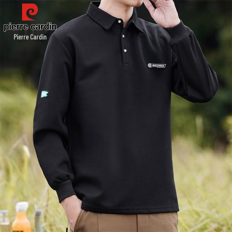 

Pierre Cardin Men s Polo Collar Long Sleeve Sweatshirt XL