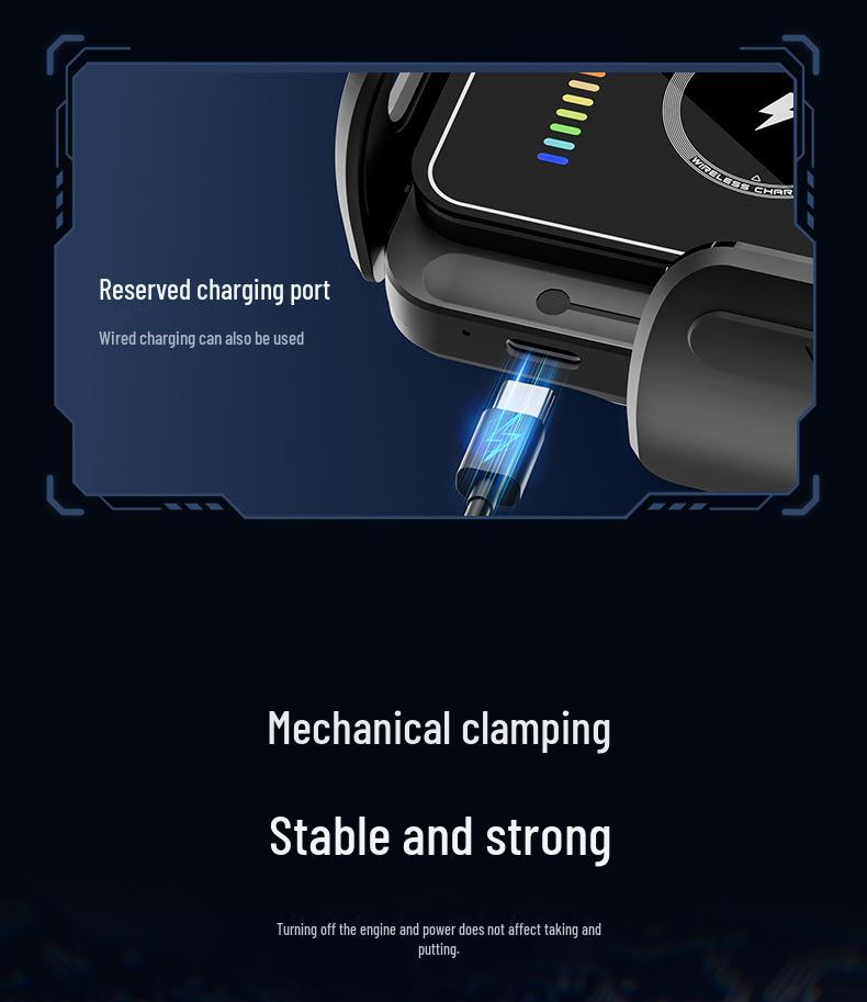 Wireless Car Charger Mount for Huawei & Samsung Foldable Large Screen Phones