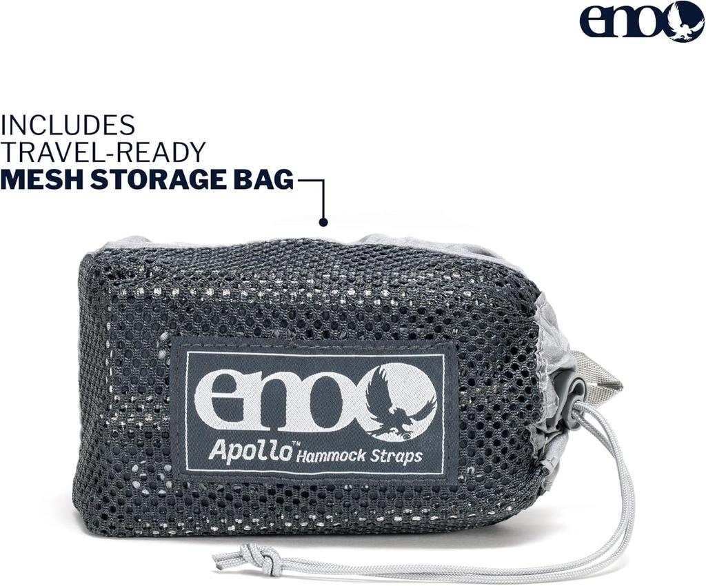 ENO Eagles Nest Outfitters Apollo Suspension System Gray/Charcoal