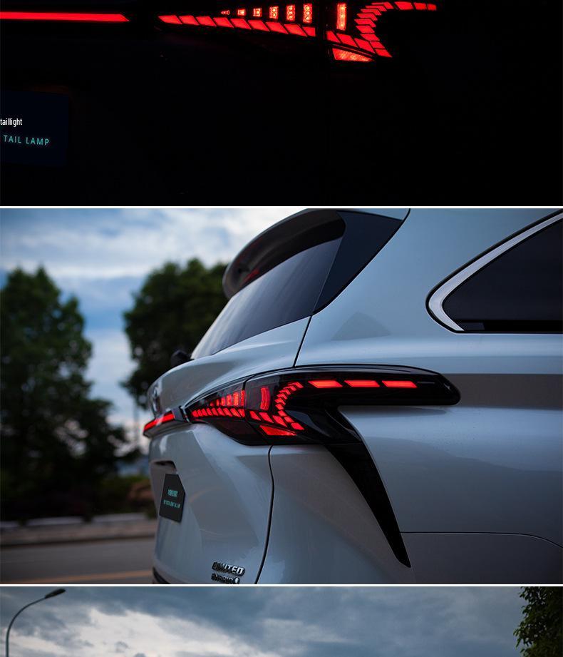 Fits 21-22 Sienna: Smoked LED Dragon Scale Turn Signals & Rear Taillight Assembly