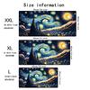 Large Gaming Mouse Pad Starry Night Mountain Forest Landscape Desk Mat Nonslip Rubber Keyboard Mat For Pc Laptop Office Game