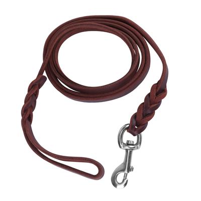 Pet Dog  Leash Safety Rope Cowhide and Leather Belt For Walking Running Training (1.6m)