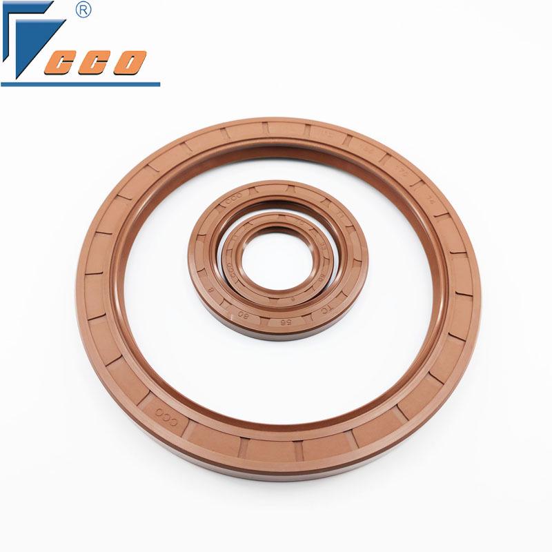 Fluororubber TC Oil Seal: Wear & Heat Resistant (Up to 200℃) for Industrial Rotating Shafts, Inner Diameter 5-55mm
