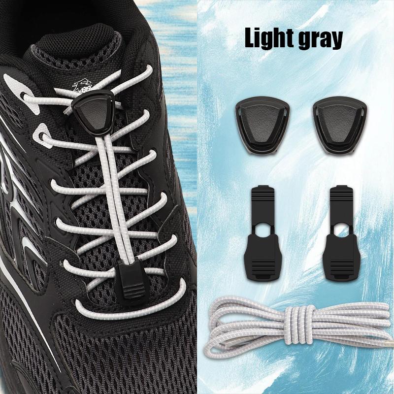 Elastische No-Tie Schnellverschluss-Schnürsenkel Automatisch für Wandern Laufen Sneaker - Ersatzzubehör für Outdoor-Schuhe