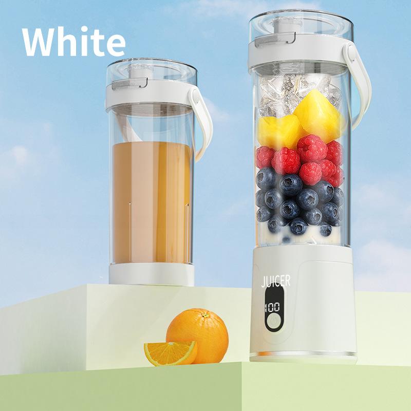 600ML Small Household Portable Juicer USB Rechargeable Electric Juicer Mini Juice Cup Multi Functional Dual Use Fruit Juice Cup