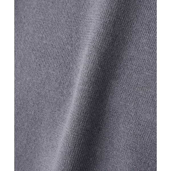 Natural Beauty Basic Tulle Pleated Sleeve Knit Charcoal Women's Sweater,