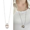 Multifuntional Long Chain Necklace Metal Vase Pendant Necklace Metal Texture Suitable for Everyday Wear and Parties
