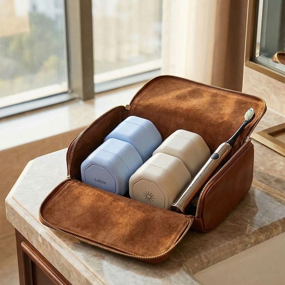 3PCS Leak-Proof Magnetic Absorption Container Hexagonal Stacking Dispenser  Skincare Storage