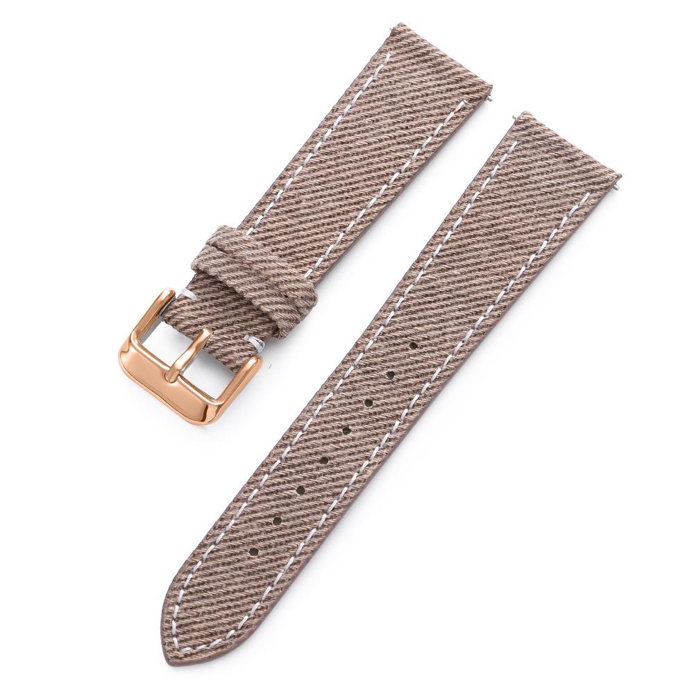 Nylon Leather Watch Band 18mm20mm 22mm Black Gray Brown Canvas Universal Soft Watchband Business for Men Women Watch Accessories