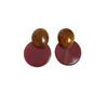 Design Sense Geometric Contrast Color Design Sense Stud Earrings Women's Light Luxury Retro Earrings New Popular Personality Trendy Earrings Wholesale