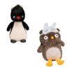 Adorable 25cm Plush Owl With Eye Mask And Fluffy Penguin Soft Toy For Girlfriend Birthday Gift