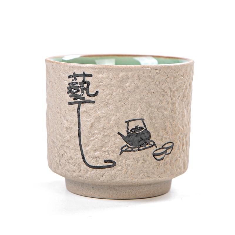 Lot de 6 tasses à café en céramique, tasses à expresso, tasses à thé japonaises en céramique, bols à thé en porcelaine, tasses à thé de l'après-midi, tasses à café, vente en gros