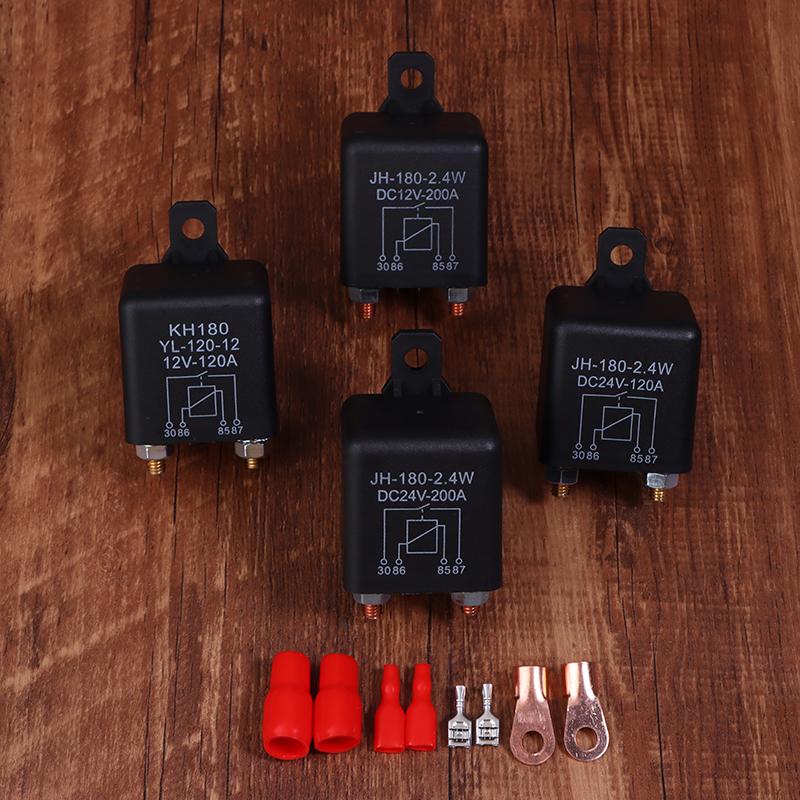 Autobatterie-Trennschalter Koppler Netzschalter 4-polig Doppelbatterie-Trennschalter Relais 120A 200A 12V 24V Batteriekreisunterbrecher