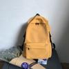 School Bag Backpack High-value Lightweight Girls' Backpack Solid Color Middle and High School Student Schoolbag Large Capacity Casual Backpack