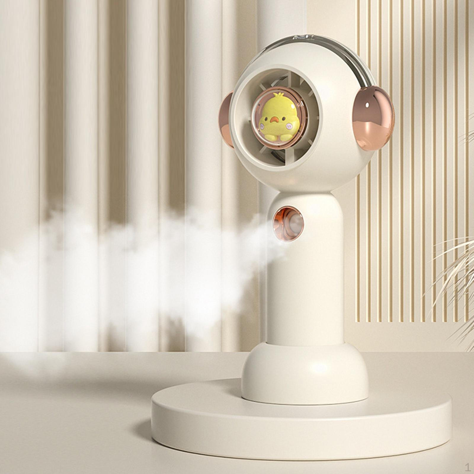 Compact Cooling Fan with Adjustable Speeds for Home, Office, and Travel белый