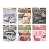 50pcs Faraway Travel Words Series Creative Aesthetic English Phrase Scrapbooking Sticker DIY Diary Decor Journal Supplies