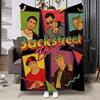 Music B-Backstreet Boys Throw Soft Warm Flannel Blanket, Multi-use Throw for Bed Sofa Office, Air Conditioning Nap Blanket