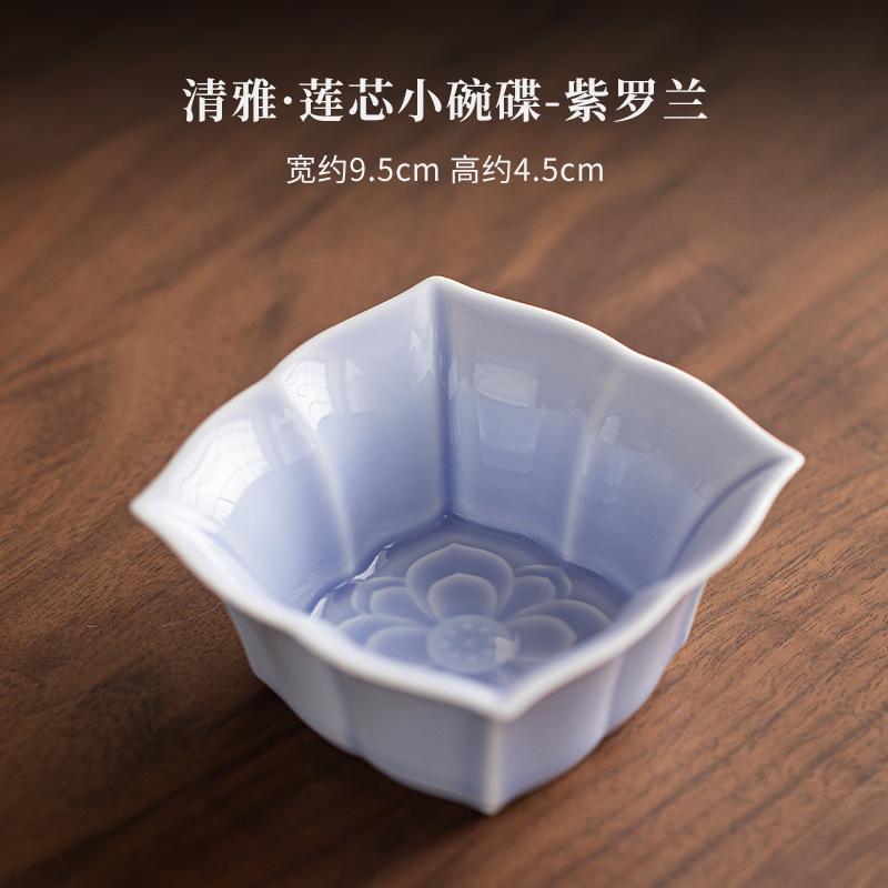 Elegante Lotus-Kern-Quadrat-Obstschalen Japanische Süßspeisenplatte Obstschalen Kuchen-Display-Ständer Serviertablett Cafés Dekoration Handwerk