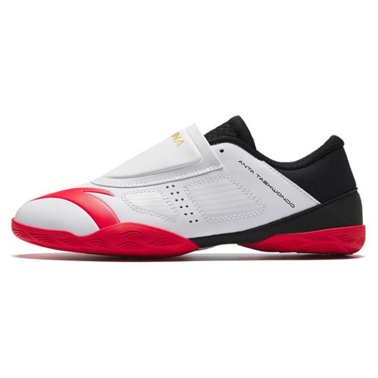 New Anta Abrasion Resistant Breathable Low Top Training Shoes Men's White Black Red 412440904-1