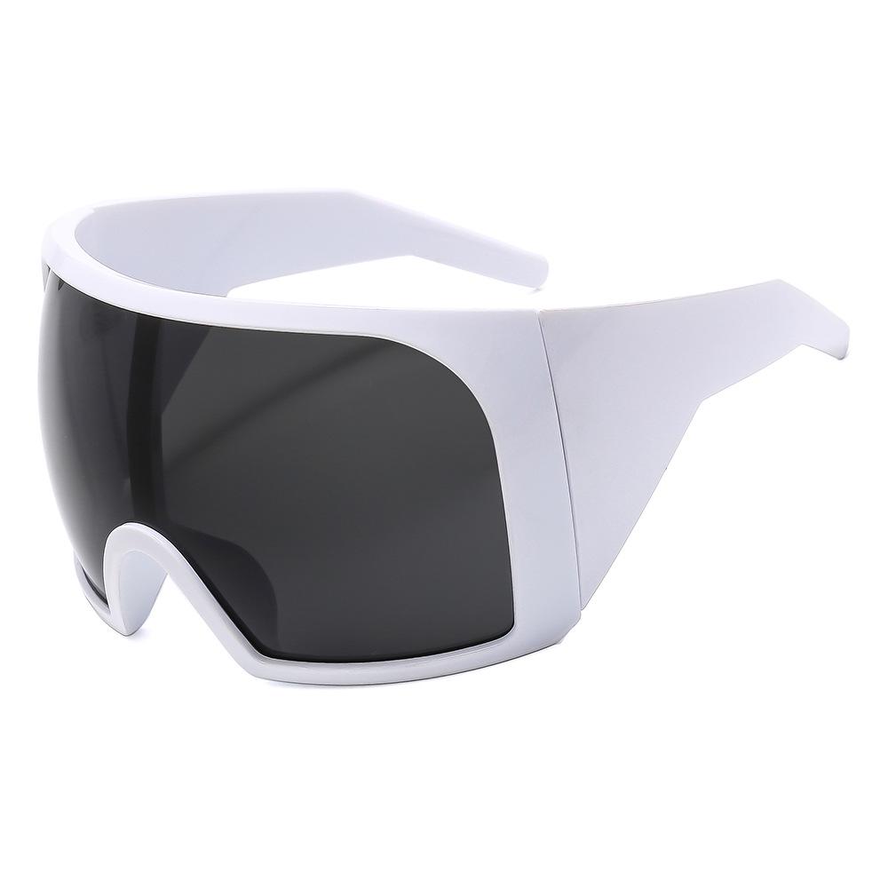 Tech Punk Style Large Frame Sunglasses for Men and Women - Perfect for Parties, Gatherings, and Outdoor Sports