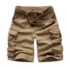 2026 New Fashion Military Cargo Shorts Men High Quality Cotton Casual Multi-pocket Men's Summer Shorts ( With Belt )