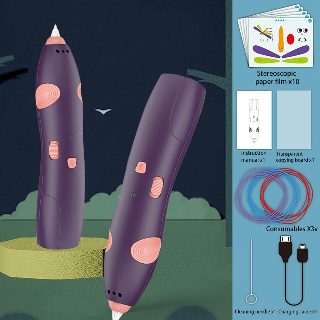 3D Printing Painting Pen Set Low Temperature Wireless Creative Toy DIY Stereoscopic Painting Pen