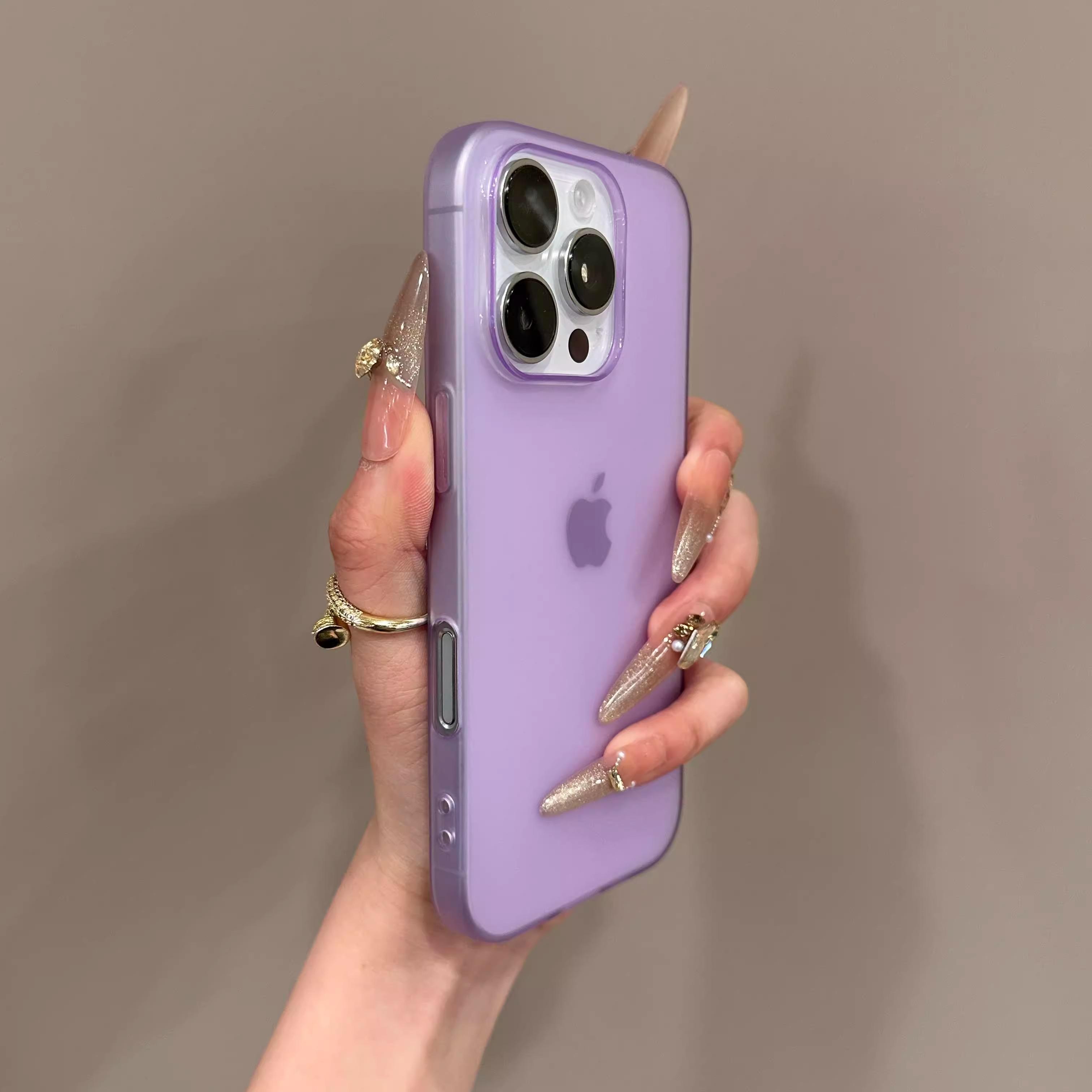

0.8MM Ultra Thin Matte Soft Silicone TPU Phone Case for iPhone 16 15 14 Plus 13 12 11 Pro Max Clear Translucent Candy Cover For iPhone 14 Pro